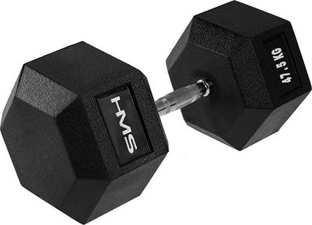 Hantla sześciokątna treningowa HMS Hex Pro 47.5 kg