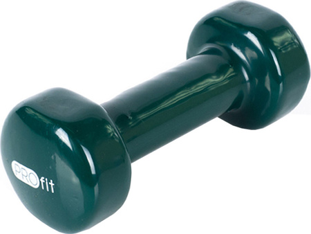 Hantle hantelki winylowe ciężarki do ćwiczeń Profit zielone 2x2 kg