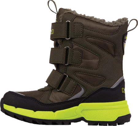 Buty dziecięce Kappa Vipos Tex zielono-czarne 260902K 3133
