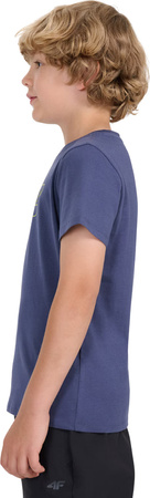 Koszulka dla chłopca 4F M2417 granatowa 4FJWAW25TTSHM2417 31S