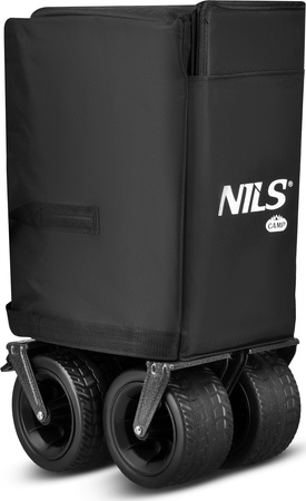 Wózek turystyczny transportowy plażowy XXL do 100kg Nils Camp NC2604 czarny 180 l
