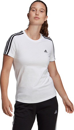Koszulka damska adidas Essentials Slim T-Shirt biała GL0783