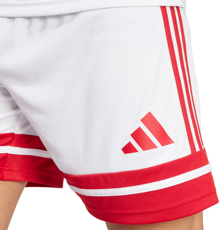 Spodenki męskie adidas Squadra 25 białe JH3404