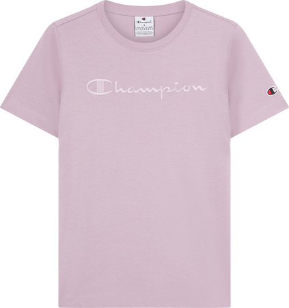 Koszulka damska Champion SS Tee różowa 118382 VS100