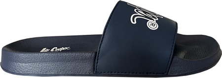 Klapki damskie Lee Cooper granatowo-białe LCW-24-42-2480LA