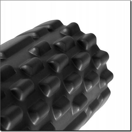 Wałek roller do masażu ćwiczeń fitness HMS FS102 black 45 cm
