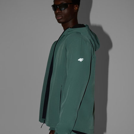 Kurtka męska softshell 4F M362 ciemna zieleń 4FWAW25TSOFM362 40S