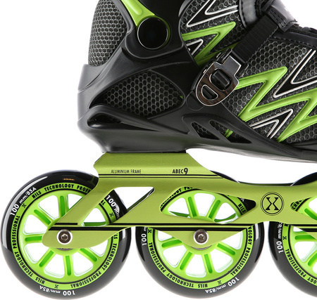 Łyżworolki Nils Extreme NA8660 zielony rozmiar 38