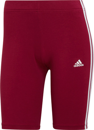 Spodenki damskie adidas W 3S BK SHO bordowe HD1801
