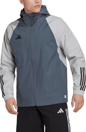Kurtka męska adidas Tiro 23 Competition All-Weather szara HU1320