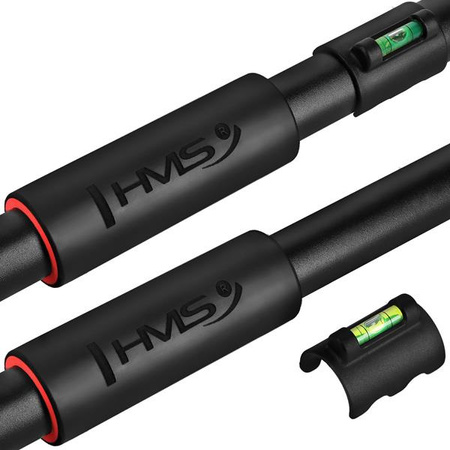 Drążek rozporowy z poziomicą do ćwiczeń podciągania HMS dd400 70-100 cm