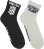 Skarpety Converse 2 pak białe, czarne E1345A