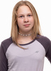 Koszulka dla dziewczynki 4F szara HJZ22 JTSDL001 23S