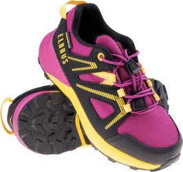Młodzieżowe buty trekkingowe turystyczne górskie wodoodporne Elbrus Vapus różowo-żółte rozmiar 34
