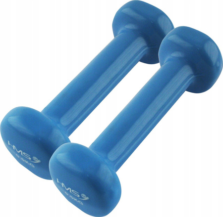 Ciężarek żeliwny hantla do ćwiczeń fitness pokryty winylem HMS 17023 0.5 kg