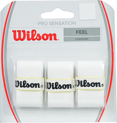 Owijka Wilson Pro Sensation Feel Overgrip 3 sztuki biała WRZ4010WH