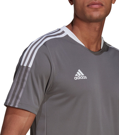 Koszulka męska adidas Tiro 21 Training Jersey szara GM7587