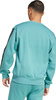 Bluza męska adidas Essentials 3-Stripes Fleece turkusowa JX0701