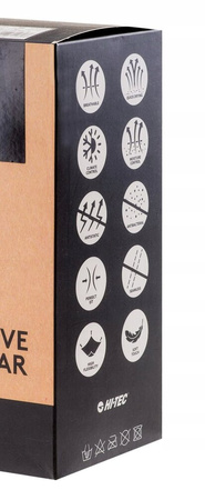 Męska bielizna termoaktywna spodnie kalesony legginsy Hi-Tec Ikar Bottom czarne rozmiar XXL