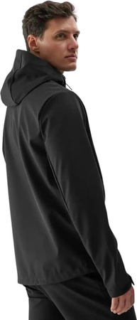 Kurtka męska softshell 4F M283 czarna 4FWAW24TSOFM283 20S