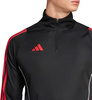 Bluza męska adidas Tiro 24 Training Top czarno-czerwona JN4565