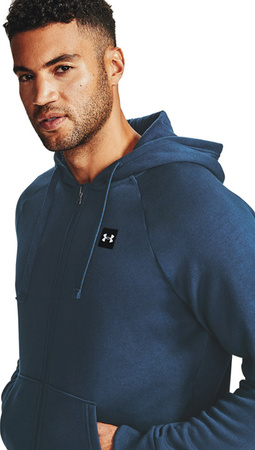 Bluza męska Under Armour Rival Fleece FZ Hoodie granatowa 1357111 408
