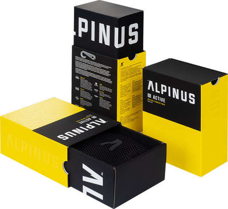 Bielizna termoaktywna dla dzieci Alpinus Active Set czarno-szara GT43204