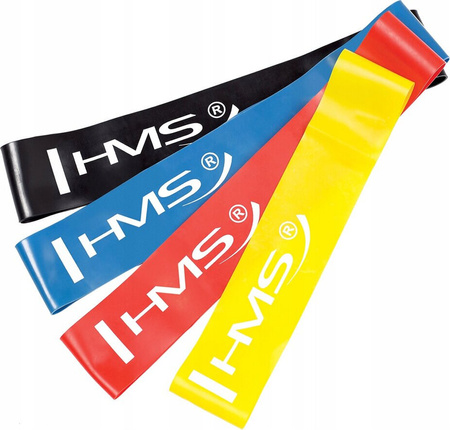 Guma taśma oporowa do ćwiczeń HMS GU04 1.2 X 50 X 600 mm czarna