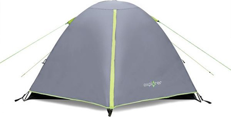 Namiot kempingowy turystyczny explorer Nils camp NC6004 3 osobowy szary 270x150x110cm