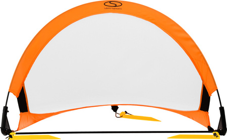 Bramka piłkarska treningowa samorozkładająca pop-up SMJ Sport pomarańczowa 76x45x45 cm