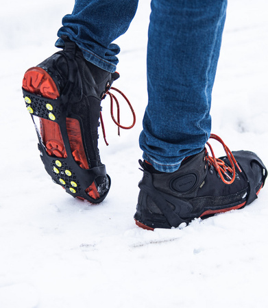 Raczki na buty nakładki antypoślizgowe Nils camp nc1702 czarne rozmiar L