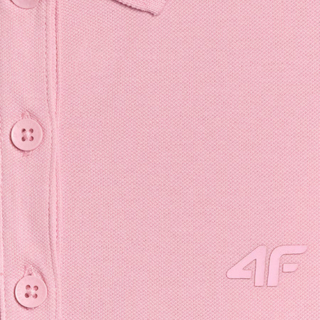 Koszulka damska polo 4F F365 jasny róż 4FWMM00TPTSF365 56S