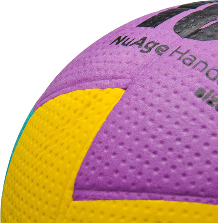 Piłka ręczna Meteor Nuage Junior 1 fioletowo-błękitno-żółta 16691