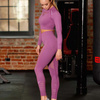 Legginsy damskie Brubeck GYM wrzosowe LE12910