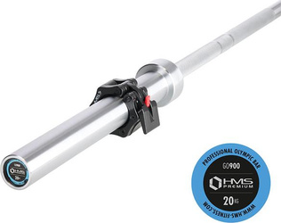 Gryf olimpijski z zaciskami GO900 220 CM HMS premium lock jaw black