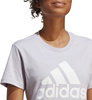 Koszulka damska adidas Loungwear Essentials Logo Tee fioletowa IC0633