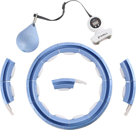 Hula hop z magnesem i obciążnikiem licznik HMS hhm15 niebieskie