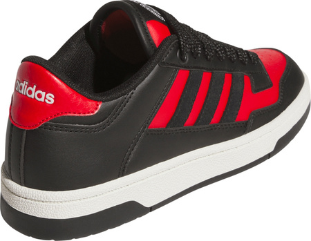 Buty dziecięce adidas Rapid Court Low czarno-czerwone JR1020
