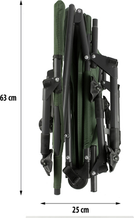 Fotel wędkarski krzesło z podnóżkiem turystyczne kempingowe Nils Camp nc1802