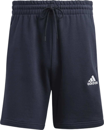 Spodenki męskie adidas Essentials French Terry 3-Stripes granatowe IC9436
