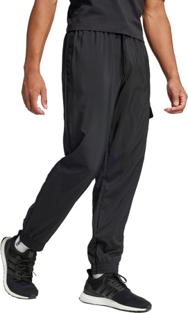 Spodnie męskie adidas Essentials Small Logo Cargo czarne JF3538