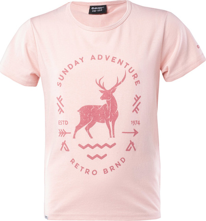 Dziecięca koszulka bawełniana z krótkim rękawem Hi-tec Nina Jrg rozmiar 152