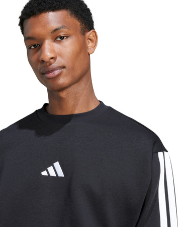 Bluza męska adidas Essentials 3-Stripes Fleece czarna JE6304