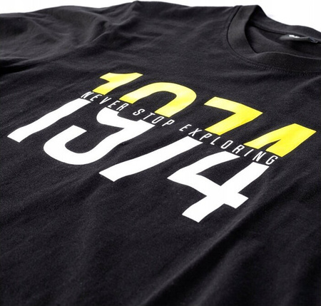 Męska koszulka t-shirt bawełniany Hi-tec Rolic czarna rozmiar XL