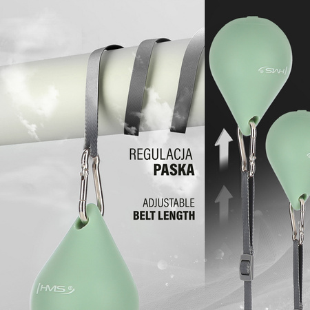 Hula hop z magnesem i obciążnikiem licznik HMS hhm15 zielone