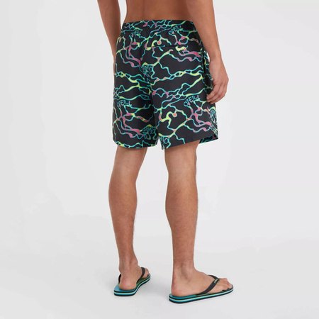 Męskie szorty O'neill JACK O'NEILL CALI CRAZY 16'' SWIM SHORTS black ocean view rozmiar M