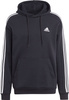 Bluza męska adidas Essentials Fleece 3-Stripes Hoodie czarna IB4028