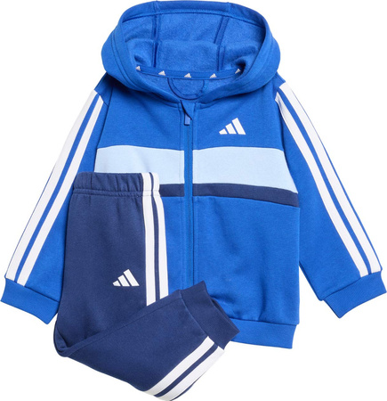 Dres dla dzieci adidas Essentials Tiberio 3 Stripes Fleece niebieski KC6004