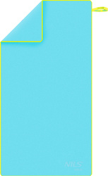 Ręcznik z mikrofibry szybkoschnący Nils Aqua NAR11 niebieski 70x140 cm