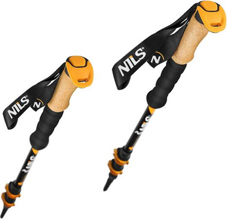 Kijki trekkingowe Nils Aluminiowe TK8605 regulowane 65-135cm